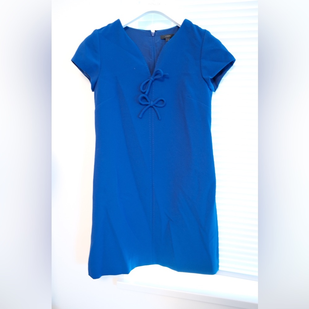 J. Crew diamond blue dress
